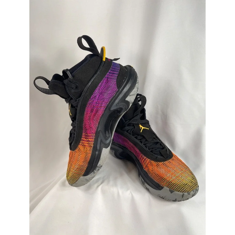 Air Jordan Nike Men's Size 5 Year of the Tiger 36 Black Orange Pink CZ2650-002